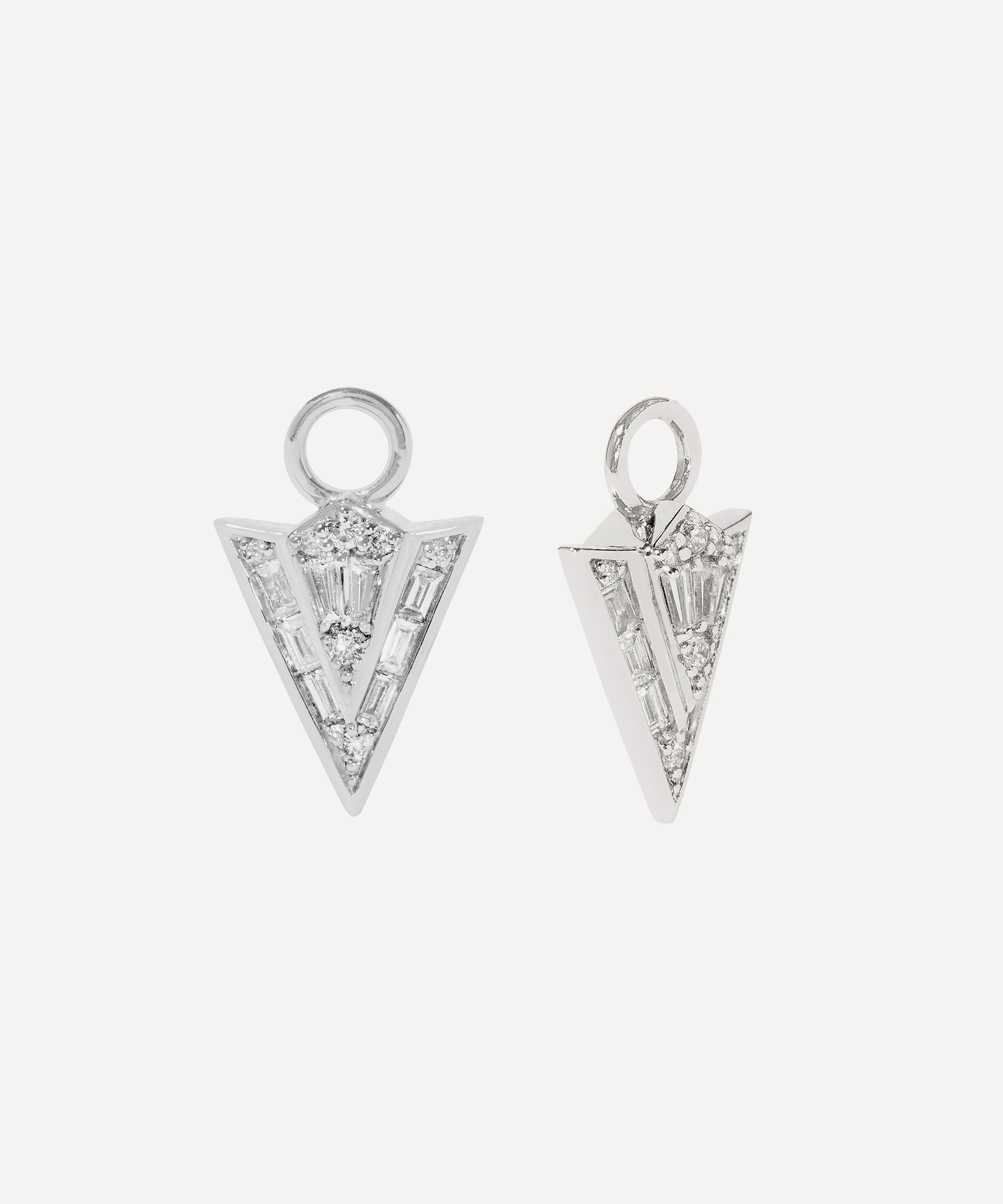 Annoushka - 18ct White Gold Flight Arrow Diamond Earring Drops image number 0