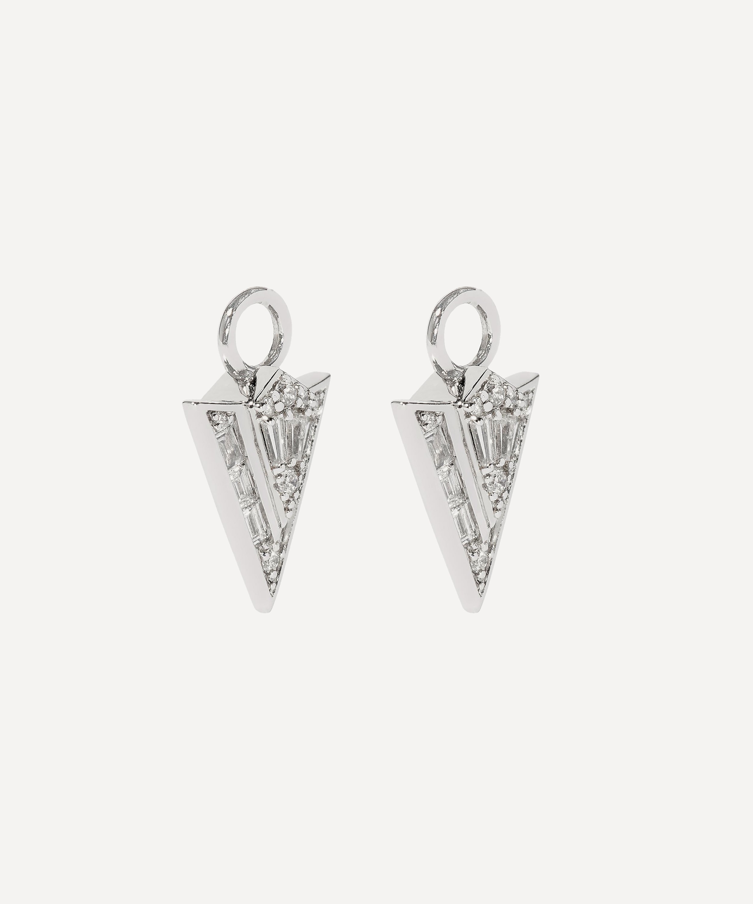 Annoushka - 18ct White Gold Flight Arrow Diamond Earring Drops image number 1