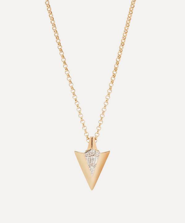 Annoushka - 18ct Gold Flight Arrow Diamond Pendant Necklace image number 0