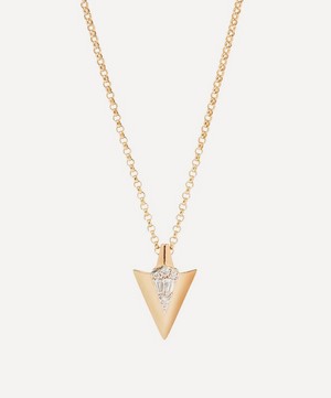 Annoushka - 18ct Gold Deco Arrow Diamond Pendant Necklace image number 0