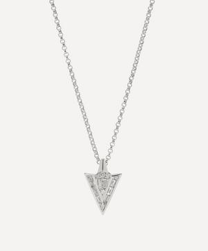 Annoushka - 18ct White Gold Flight Arrow Diamond Pendant Necklace image number 0