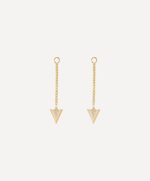 Annoushka - 18ct Gold Flight Long Arrow Diamond Earring Drops image number 0