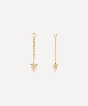 Annoushka - 18ct Gold Flight Long Arrow Diamond Earring Drops image number 1