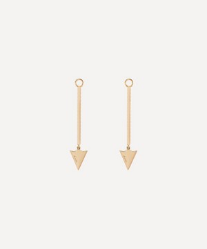 Annoushka - 18ct Gold Flight Long Arrow Diamond Earring Drops image number 2