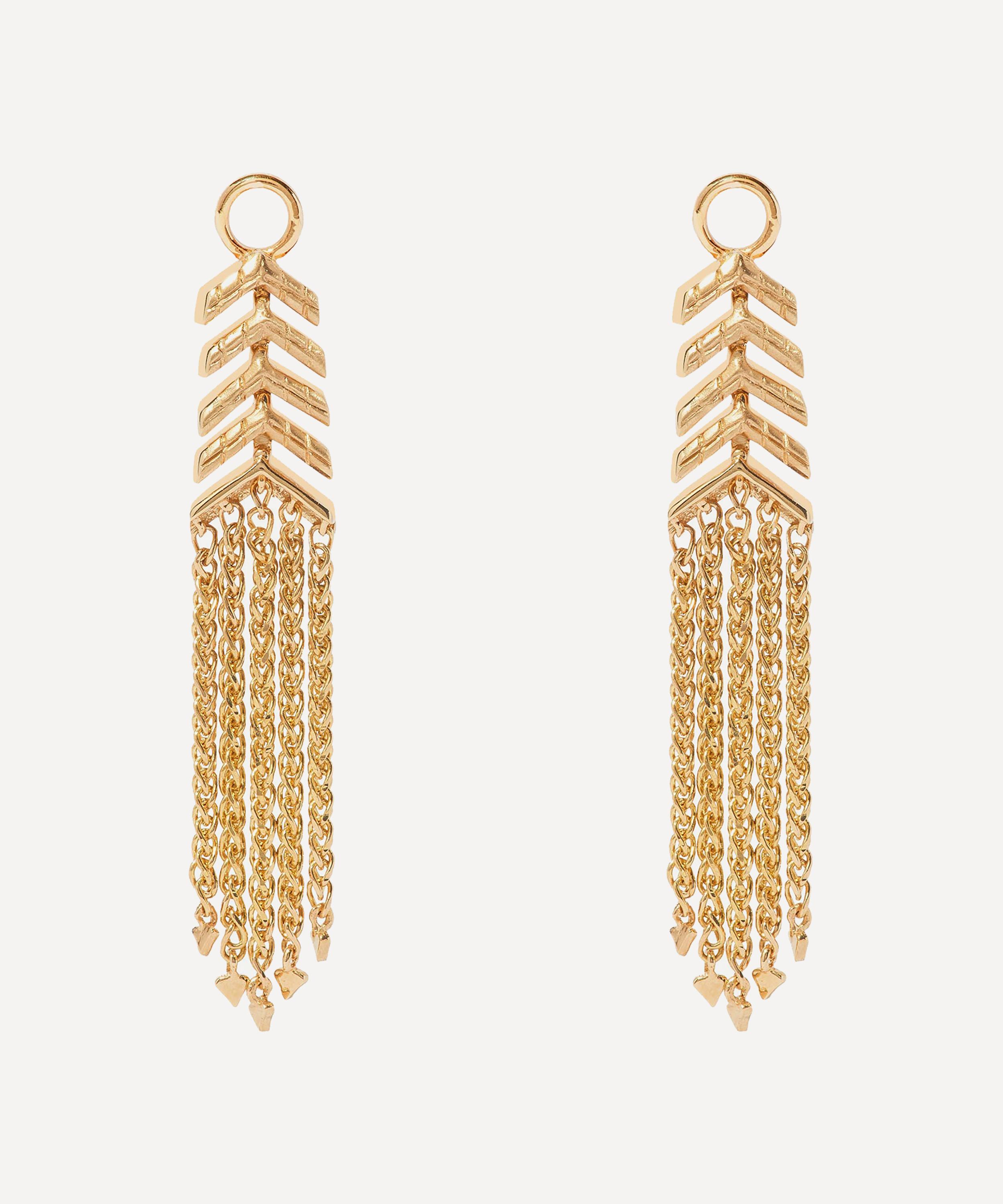 Annoushka - 18ct Gold Flight Shimmy Diamond Earring Drops image number 2