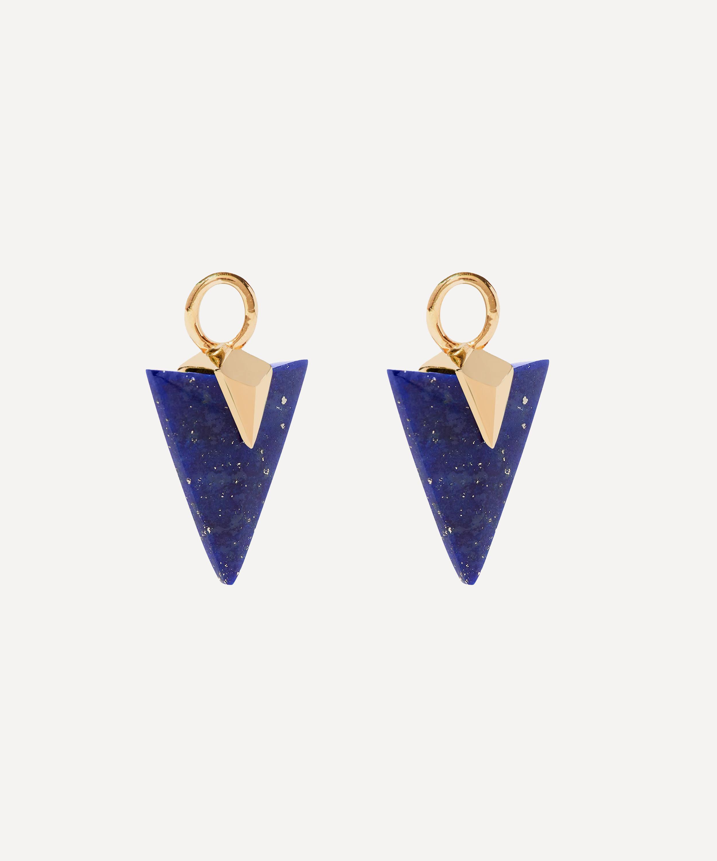 Annoushka - 18ct Gold Flight Arrow Lapis Lazuli Earring Drops image number 1
