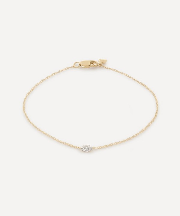 Monica Vinader - 14ct Gold Diamond Marquise Chain Bracelet image number null