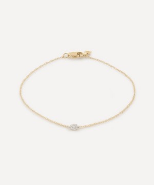 Monica Vinader - 14ct Gold Diamond Marquise Chain Bracelet image number 0