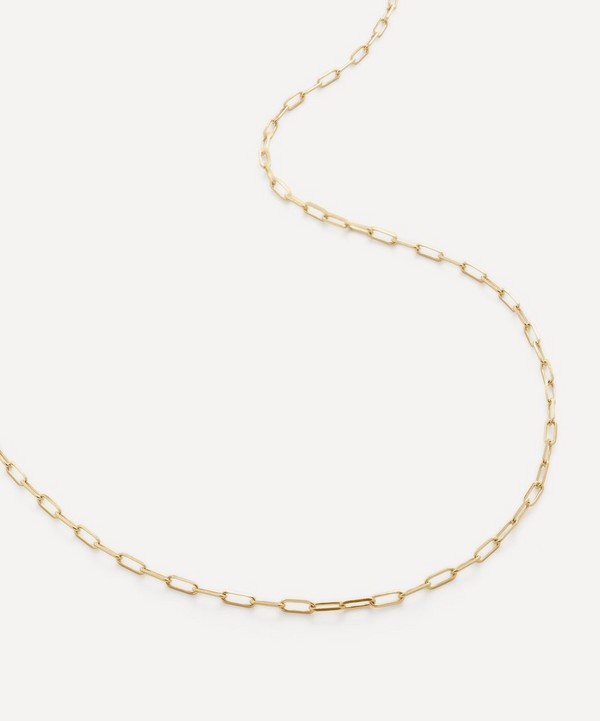 Monica Vinader - 14ct Gold Paperclip Chain Necklace image number null