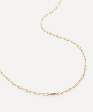 Monica Vinader - 14ct Gold Paperclip Chain Necklace image number 0
