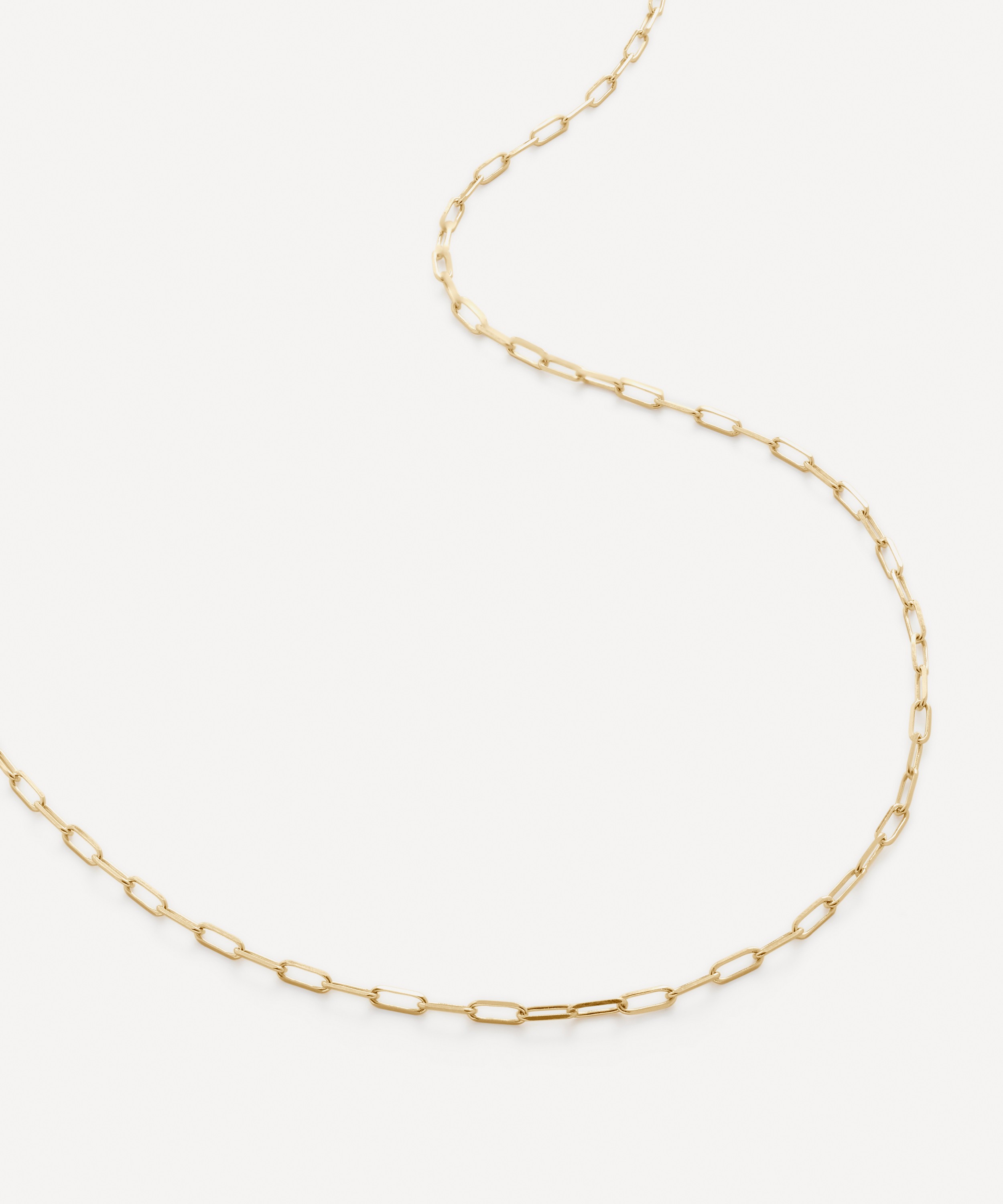 Monica Vinader - 14ct Gold Paperclip Chain Necklace image number 0