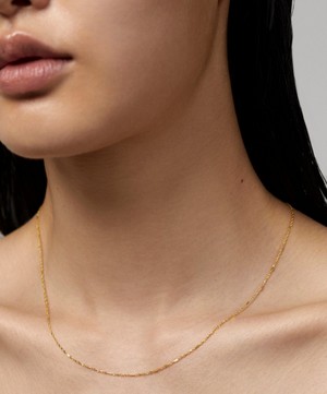 Monica Vinader - 14ct Gold Shimmer Chain Necklace image number 1