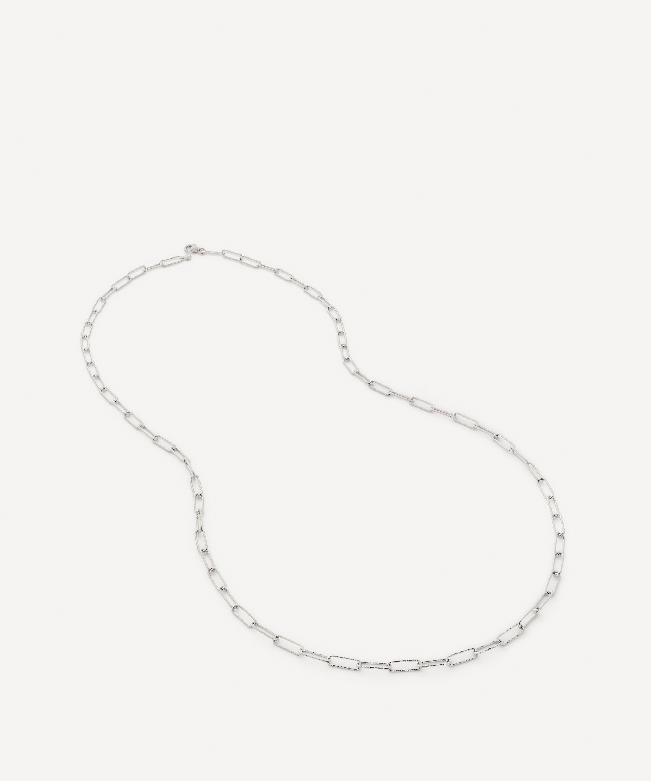 Monica Vinader - Sterling Silver Alta Textured Chain Necklace image number 0