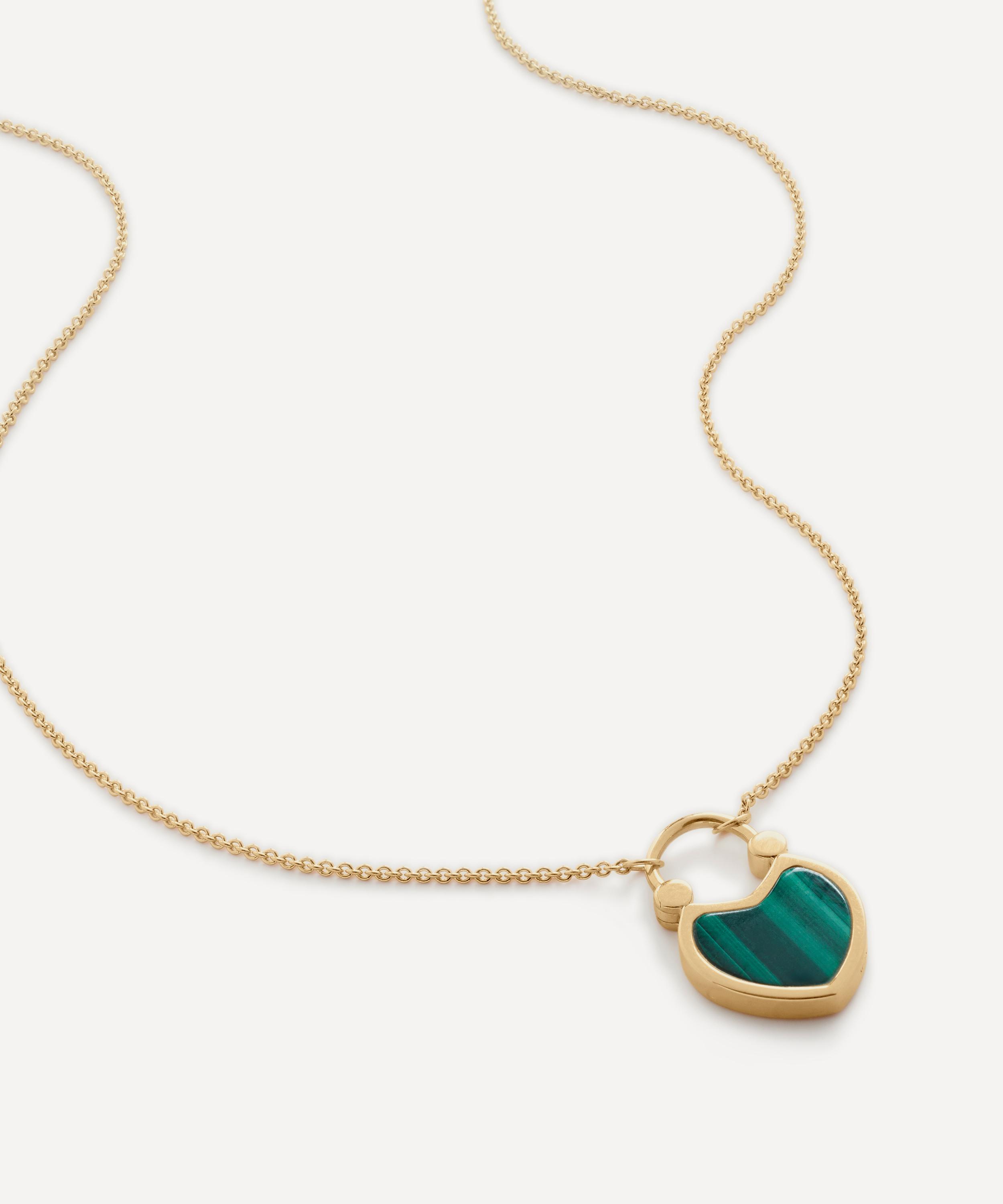【MONICA VINADER】18K ヴェルメイユ ハート ネックレス 調節可 Monica Vinader 18ct Gold-Plated Vermeil Silver Heart
