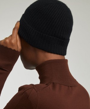 Johnstons of Elgin - Ribbed Cashmere Beanie image number 1