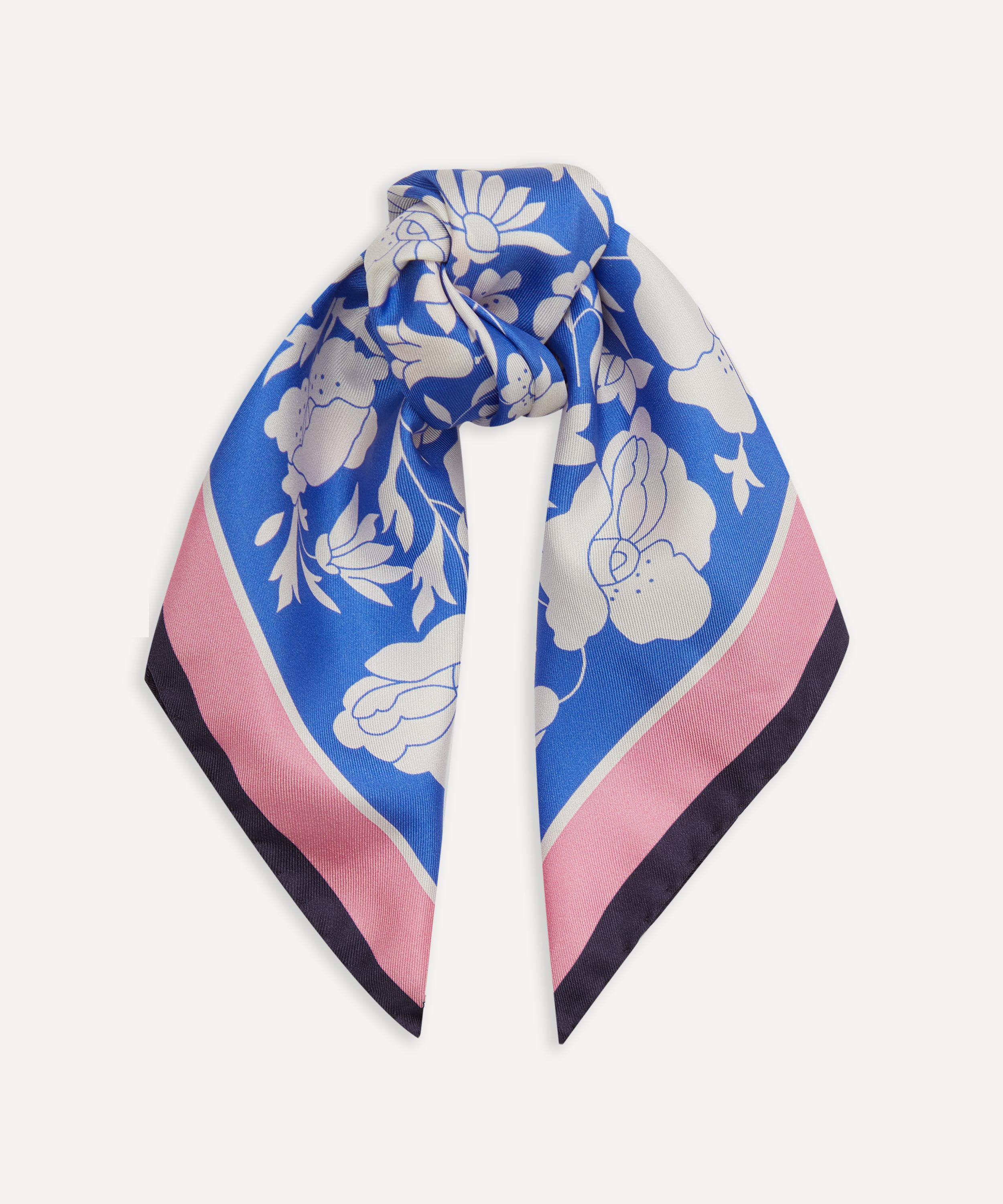Liberty - Poppy and Daisy 45x45 Silk Twill ScarfPoppy and Daisy Silk Scarf image number 2