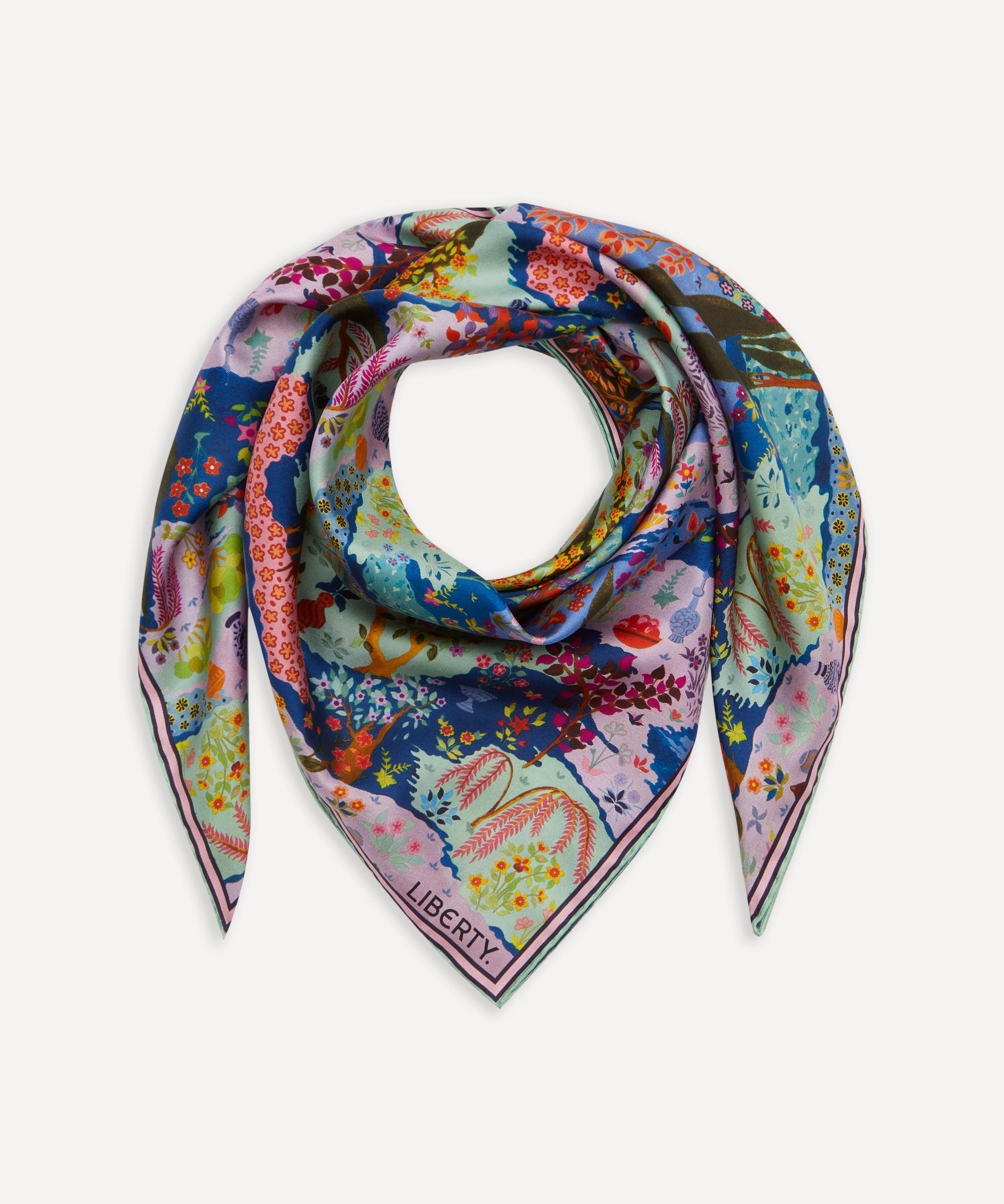 Liberty - Persian Gardens Silk Twill Scarf image number 2