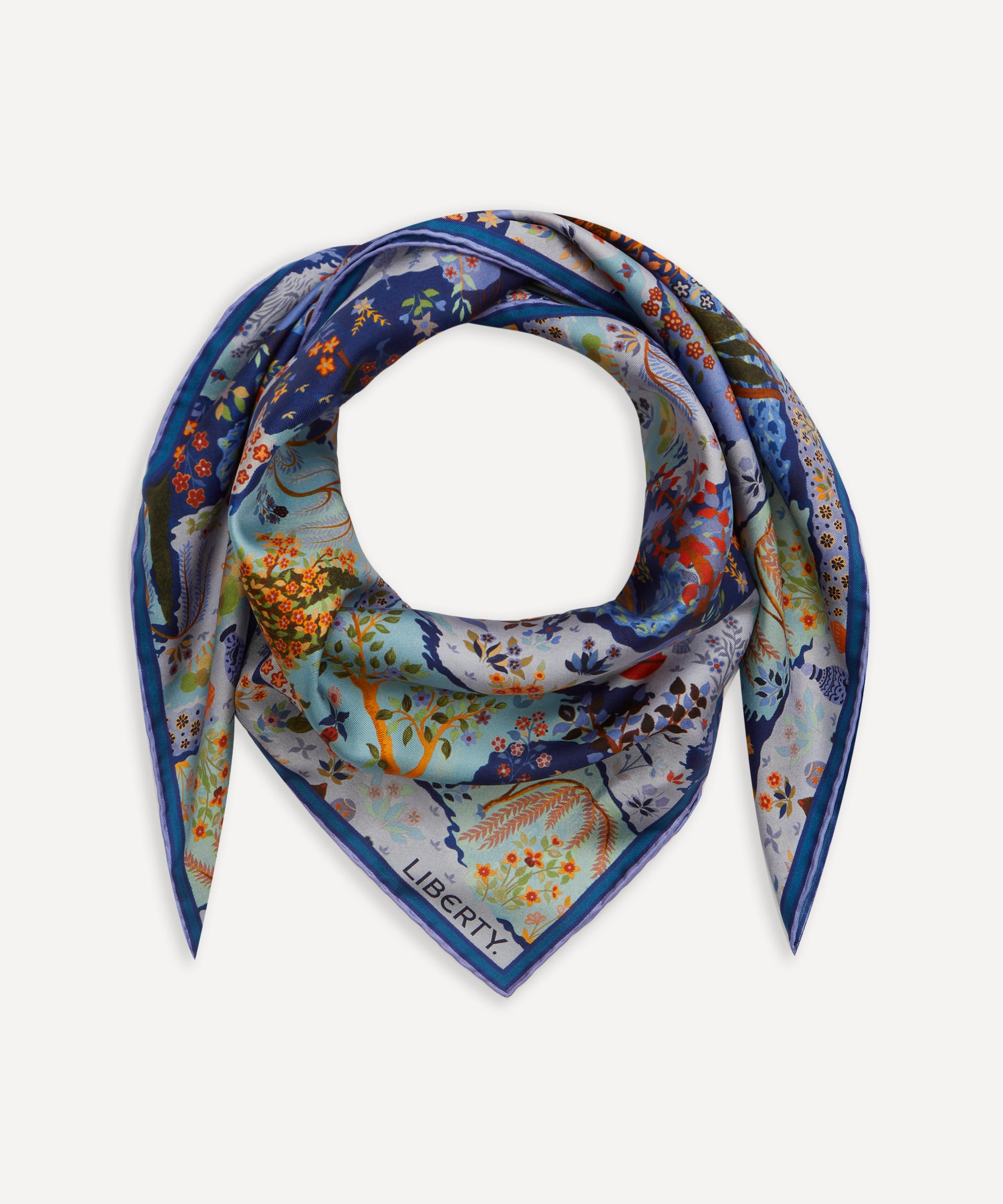 Liberty - Persian Gardens Silk Twill Scarf image number 2