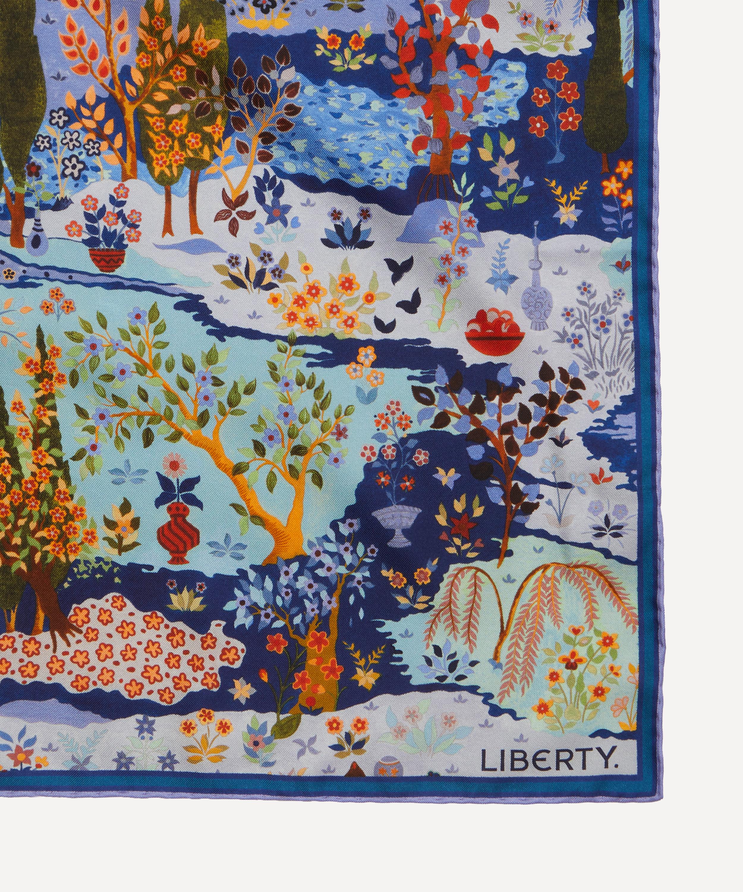 Liberty - Persian Gardens Silk Twill Scarf image number 3