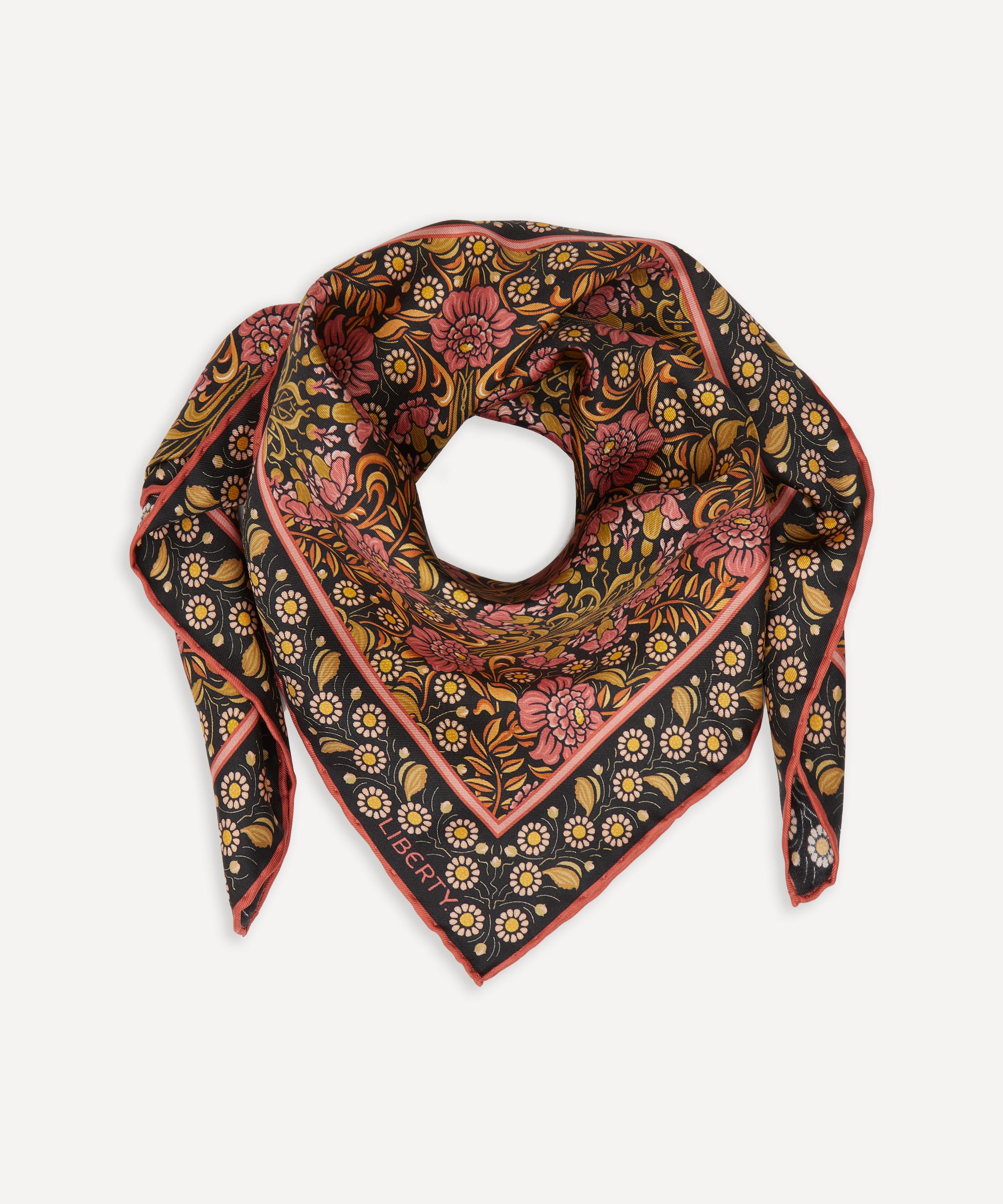 Liberty - Daisy Chain Silk Twill Scarf image number 1
