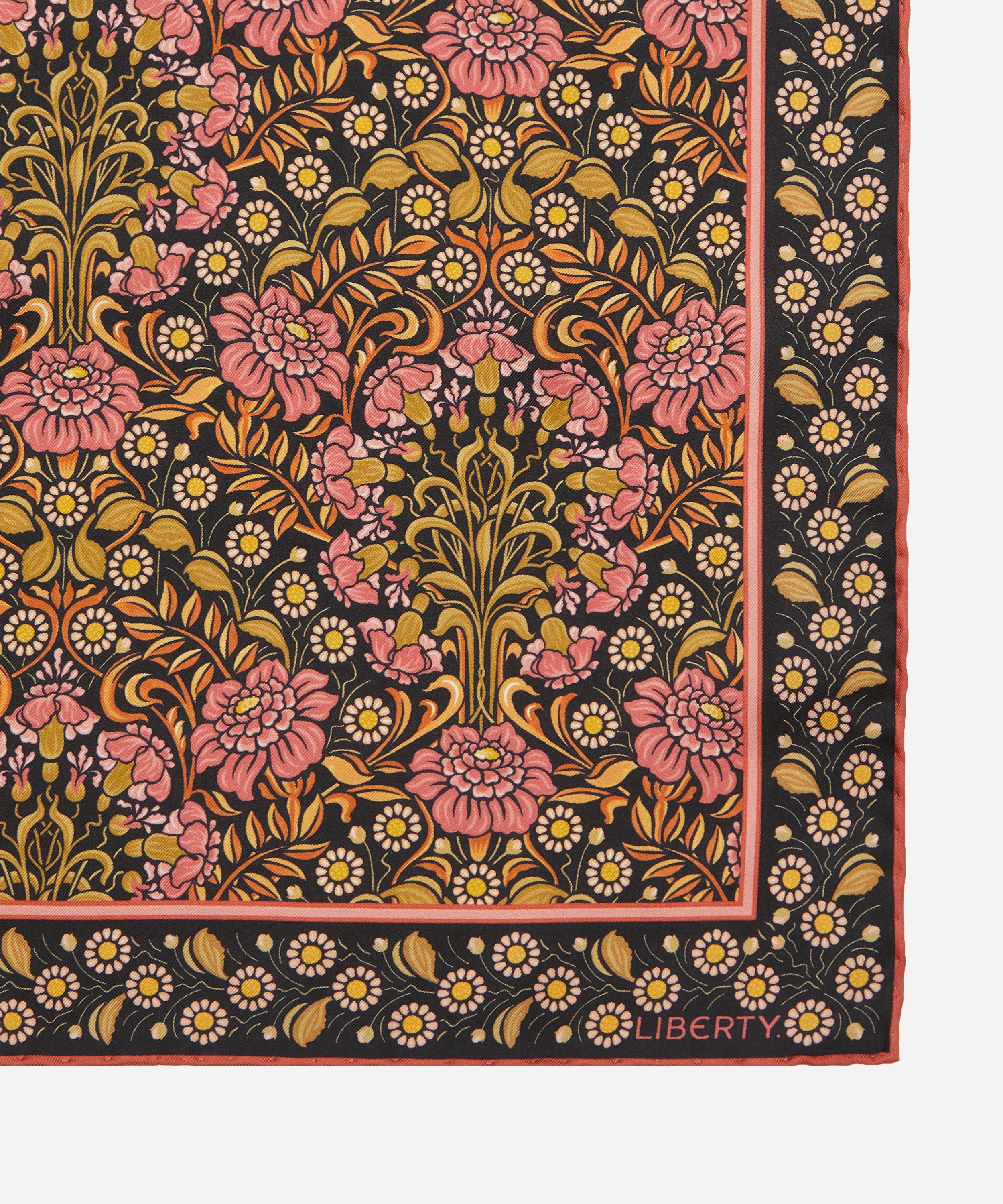 Liberty - Daisy Chain Silk Twill Scarf image number 2