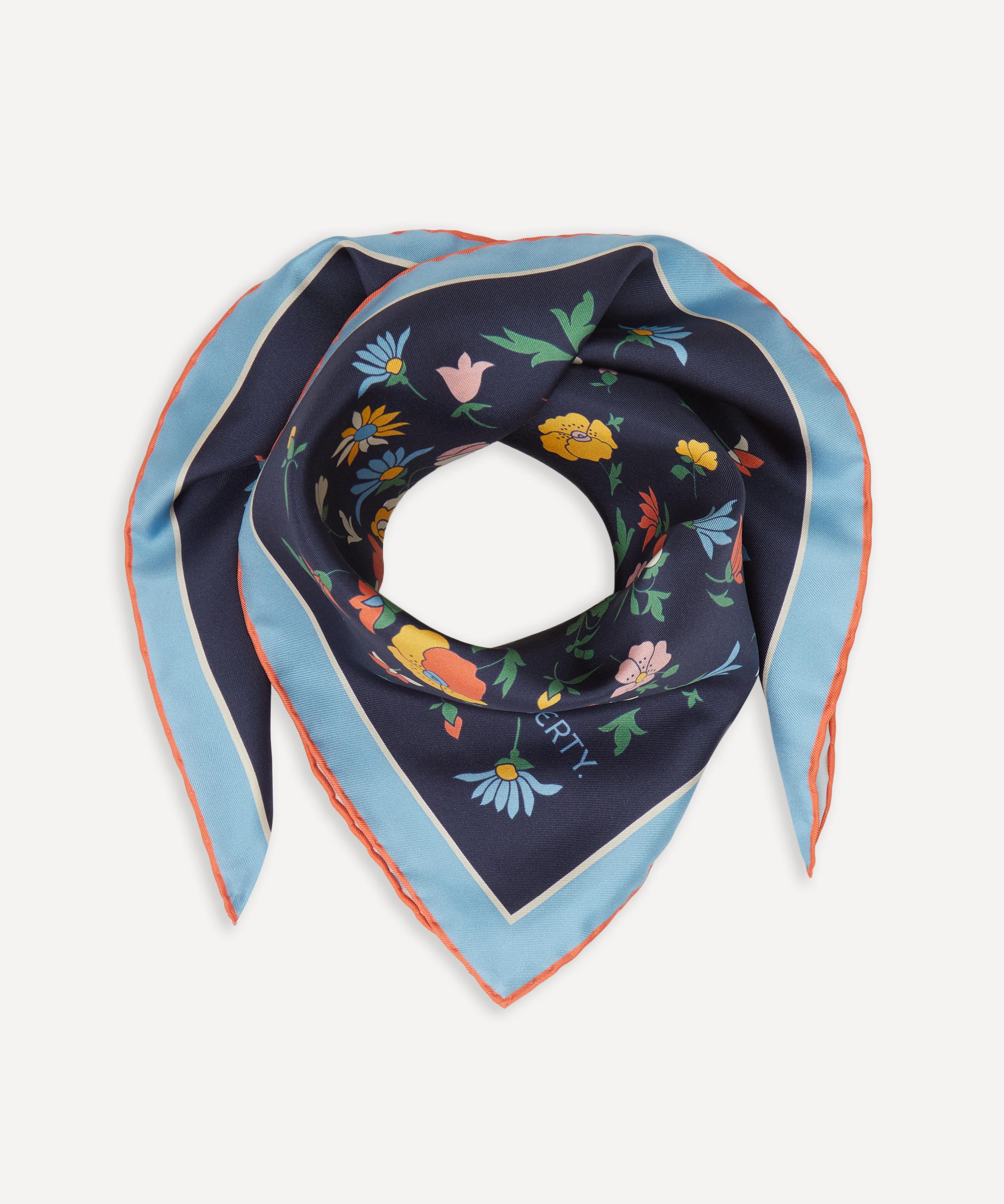 Liberty - Poppy Dawn Silk Twill Scarf image number 2