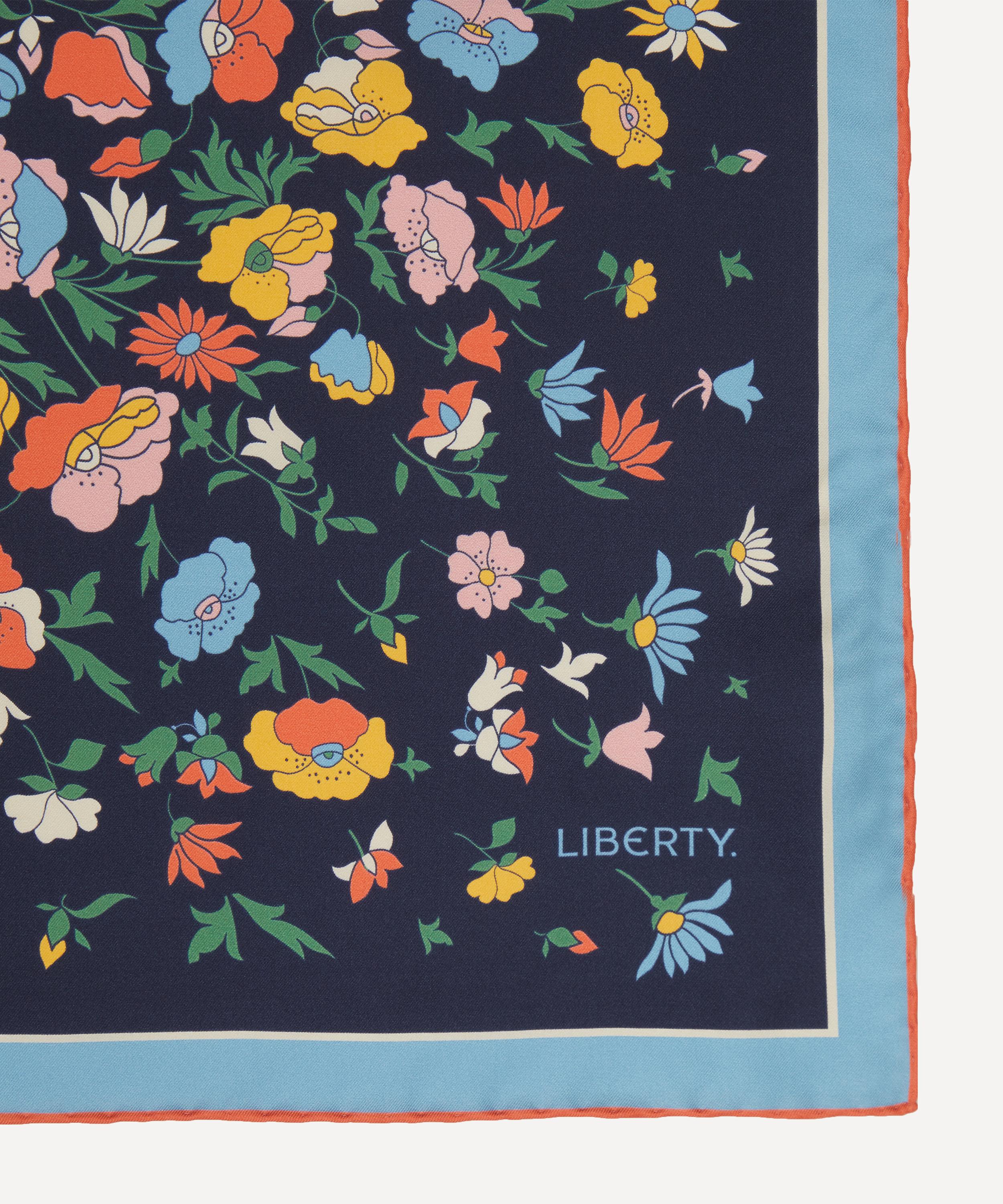 Liberty - Poppy Dawn Silk Twill Scarf image number 3