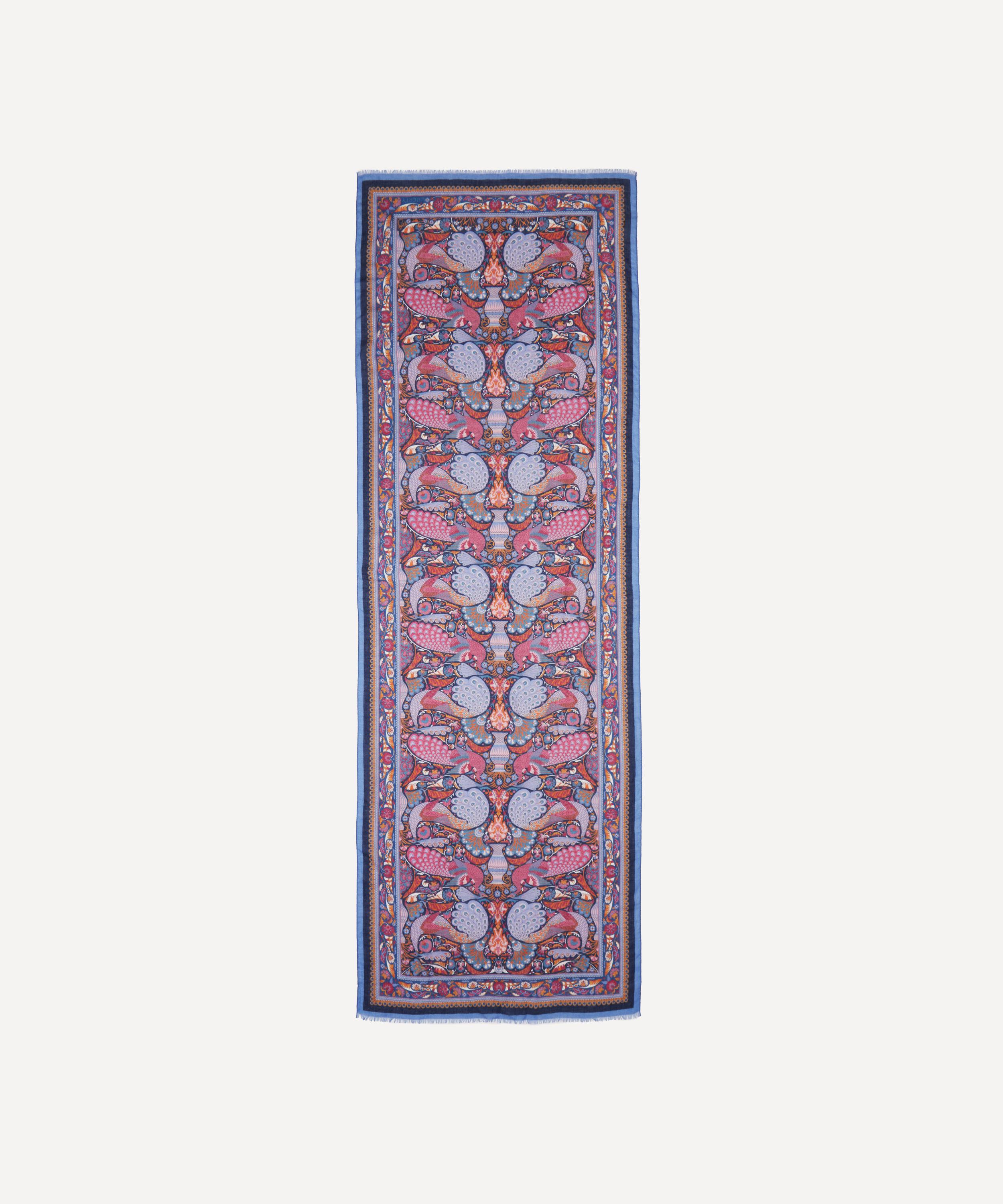 Liberty - Peacock Garden Cashmere-Wool Scarf image number 0