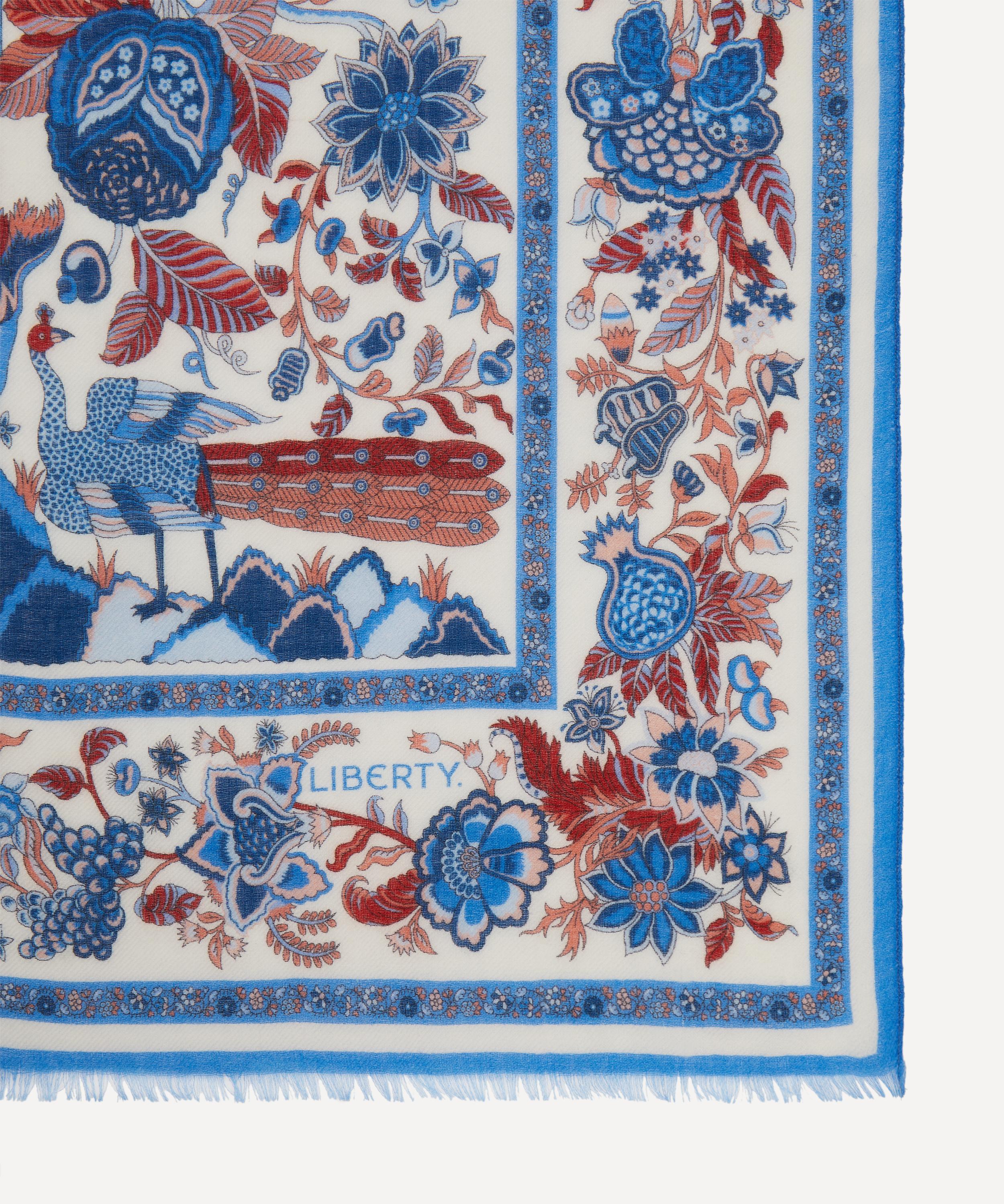 Liberty - Tree of Life Cashmere-Wool Scarf image number 3