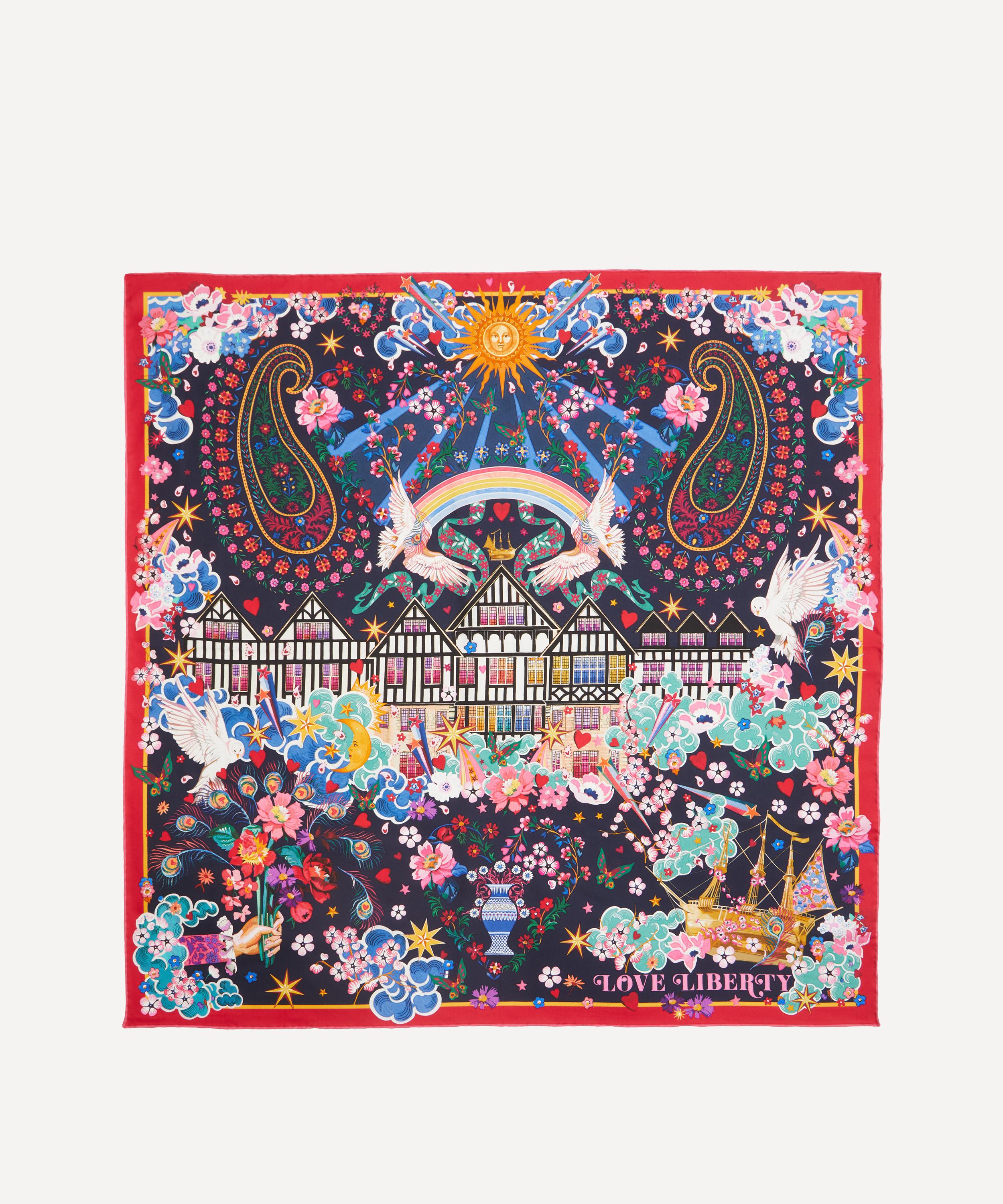 Liberty - Love Scarf 90x90 Silk Twill image number 0