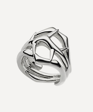 Shaun Leane - Sterling Silver Blackthorn Double Branch Band Ring image number 0