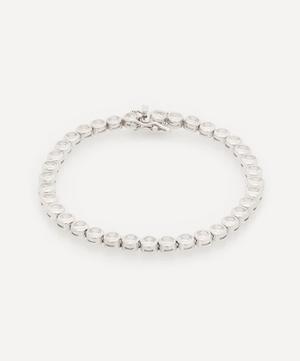 CZ by Kenneth Jay Lane - Rhodium-Plated Cubic Zirconia Tennis Bracelet image number 0