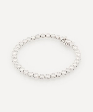 CZ by Kenneth Jay Lane - Rhodium-Plated Cubic Zirconia Tennis Bracelet image number 2