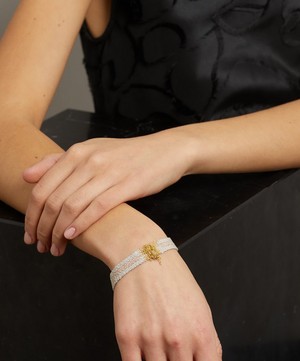 Stephanie Schneider - Gold-Plated and Sterling Silver Woven Chain Bracelet image number 1