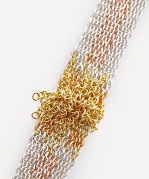 Stephanie Schneider - Gold-Plated and Sterling Silver Woven Chain Bracelet image number 2