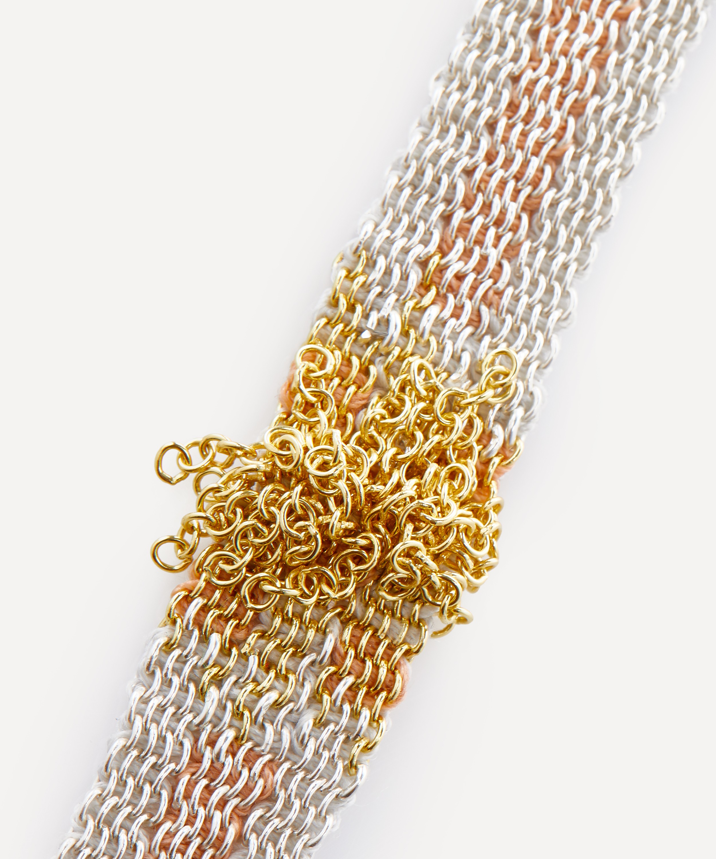 Stephanie Schneider Gold-Plated and Sterling Silver Woven Chain 