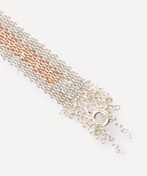 Stephanie Schneider - Gold-Plated and Sterling Silver Woven Chain Bracelet image number 3