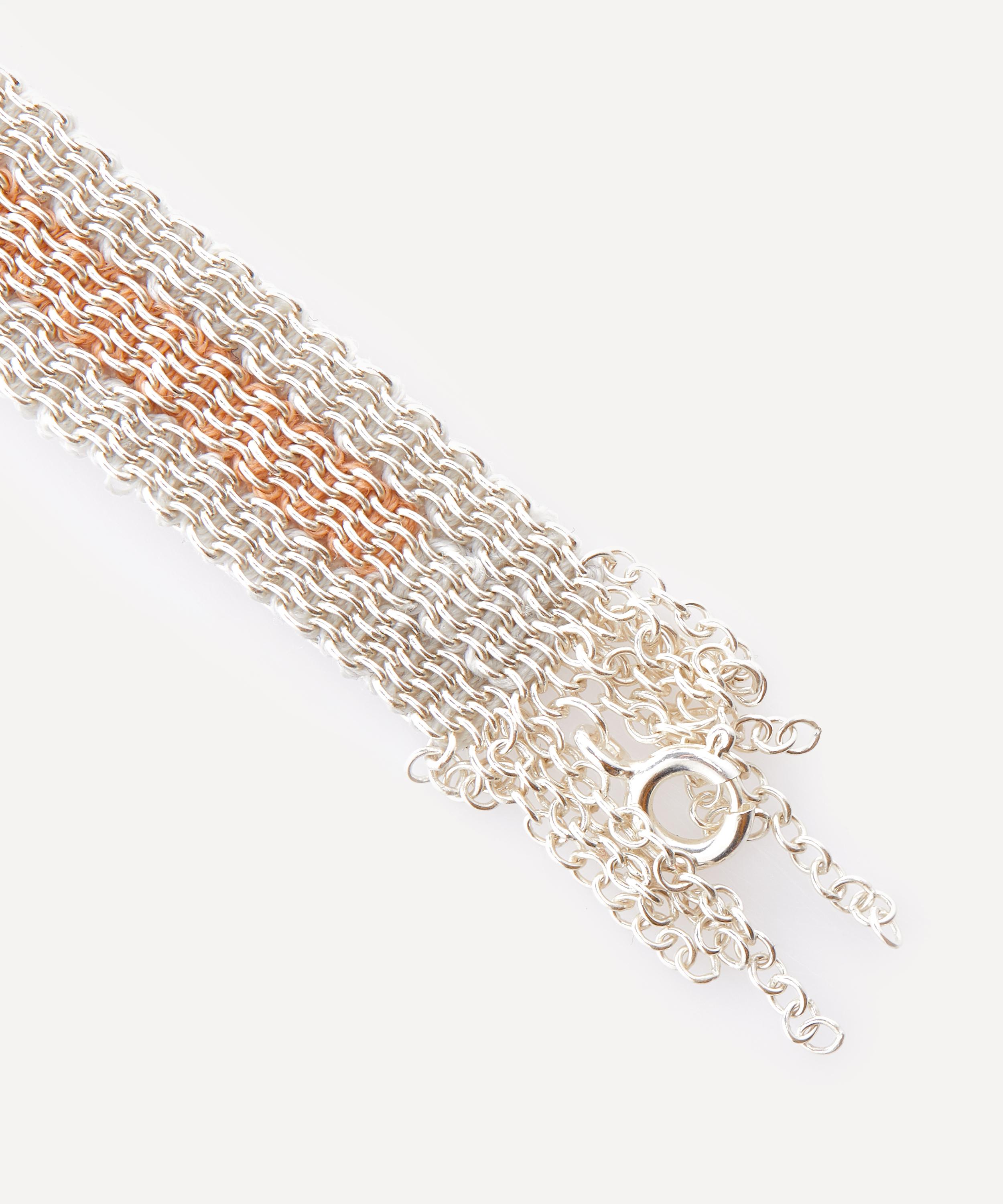 Stephanie Schneider - Gold-Plated and Sterling Silver Woven Chain Bracelet image number 3