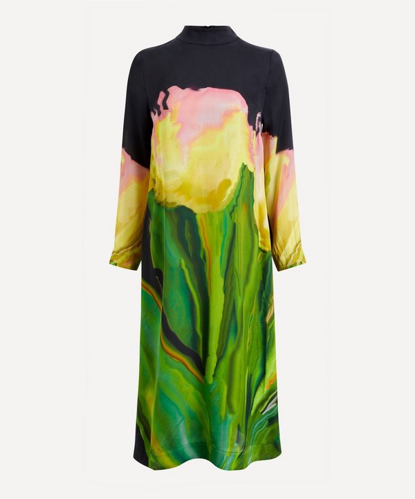 Stine Goya - Millie Night Tulips Print Dress image number null