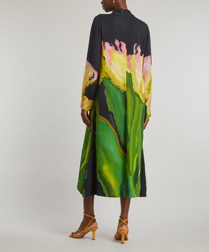 Stine Goya - Millie Night Tulips Print Dress image number 3