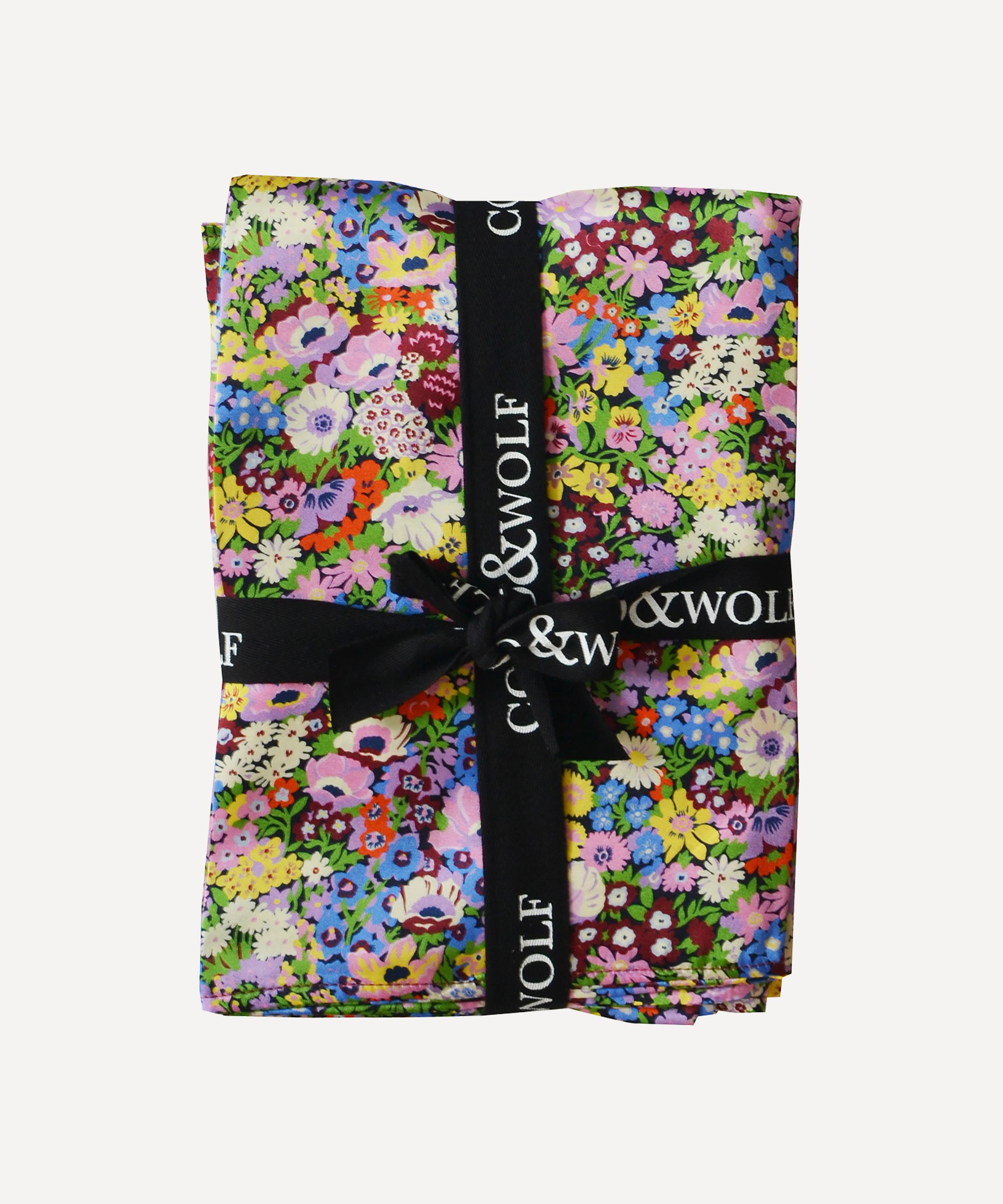 Coco & Wolf - Thorpeness Plum Silk Satin Pillowcases Set of Two image number 4