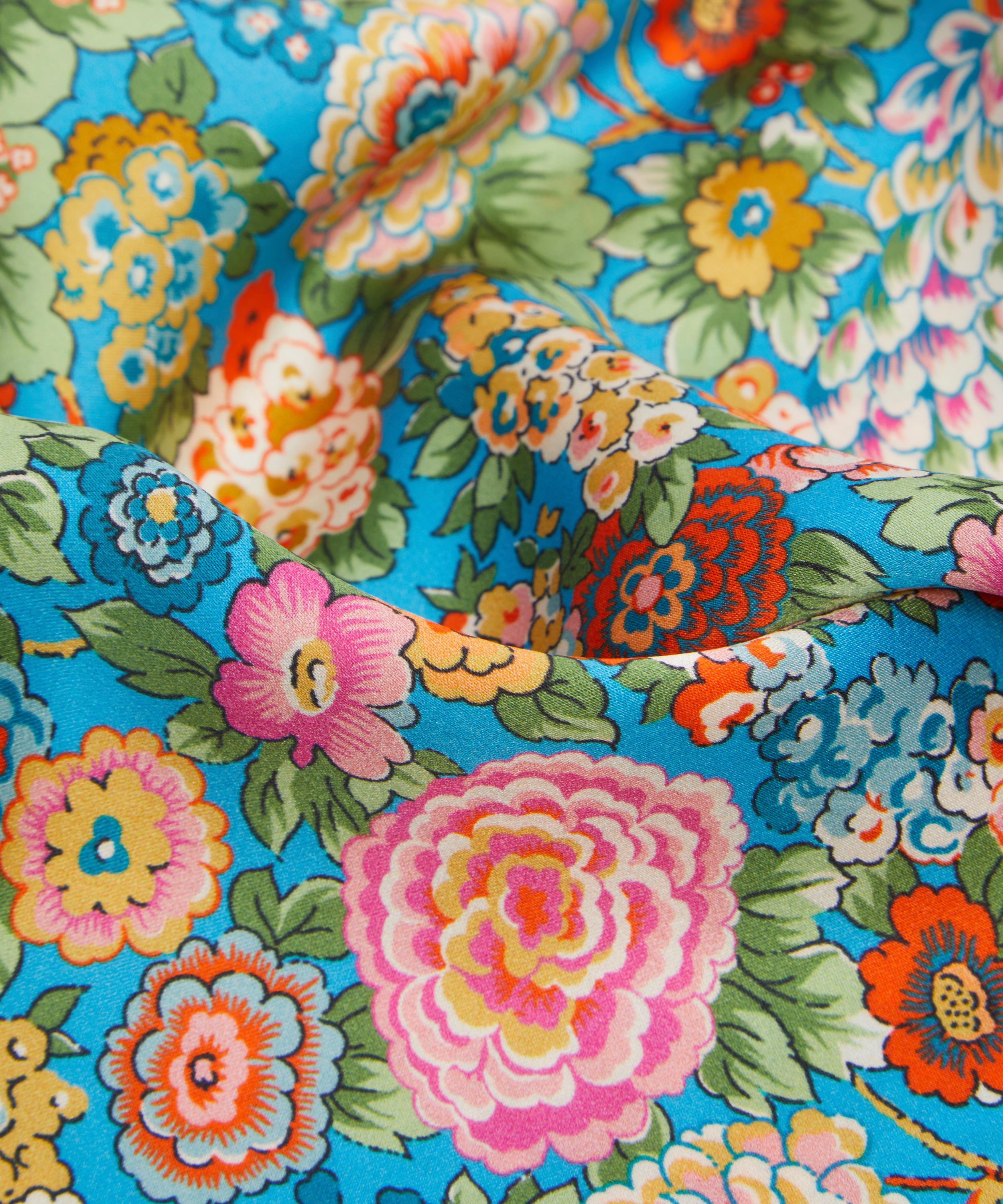 Coco & Wolf - Elysian Day Teal Silk Satin Pillowcases Set of Two image number 3