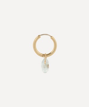 Pascale Monvoisin - 9ct Gold Orso Aquamarine and Diamond Drop Earring image number 2
