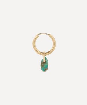 Pascale Monvoisin - 9ct Gold Orso Turquoise and Diamond Drop Earring image number 2