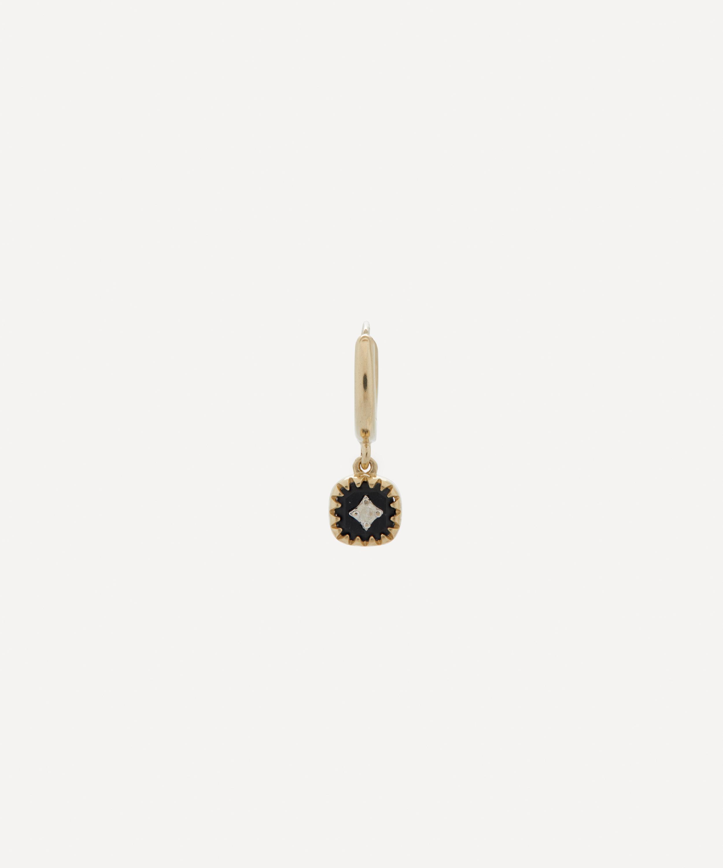 Pascale Monvoisin - 9ct Gold Pierrot Hoop Earring image number 0