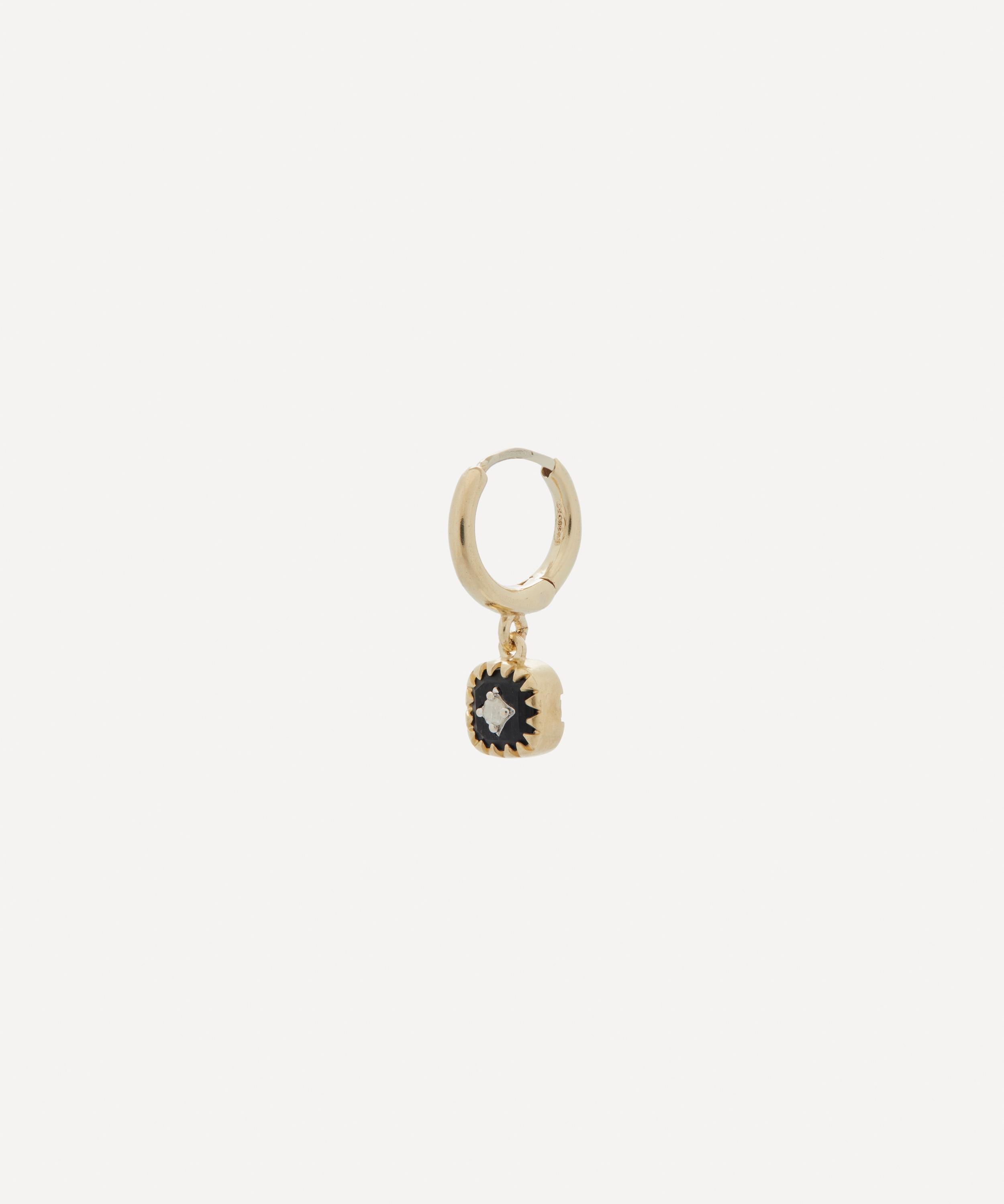 Pascale Monvoisin - 9ct Gold Pierrot Hoop Earring image number 2