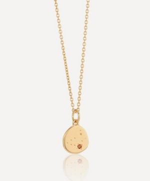 Auree - 18ct Gold-Plated Vermeil Silver Inari Capricorn Zodiac Pendant Necklace image number 0