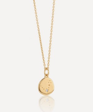 Auree - 18ct Gold-Plated Vermeil Silver Inari Pisces Zodiac Pendant Necklace image number 0