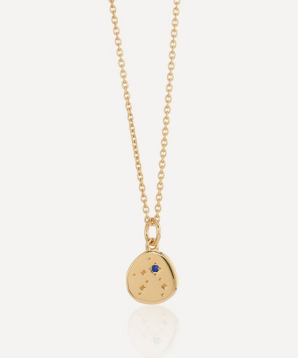 Auree - 18ct Gold-Plated Vermeil Silver Inari Virgo Zodiac Pendant Necklace image number null
