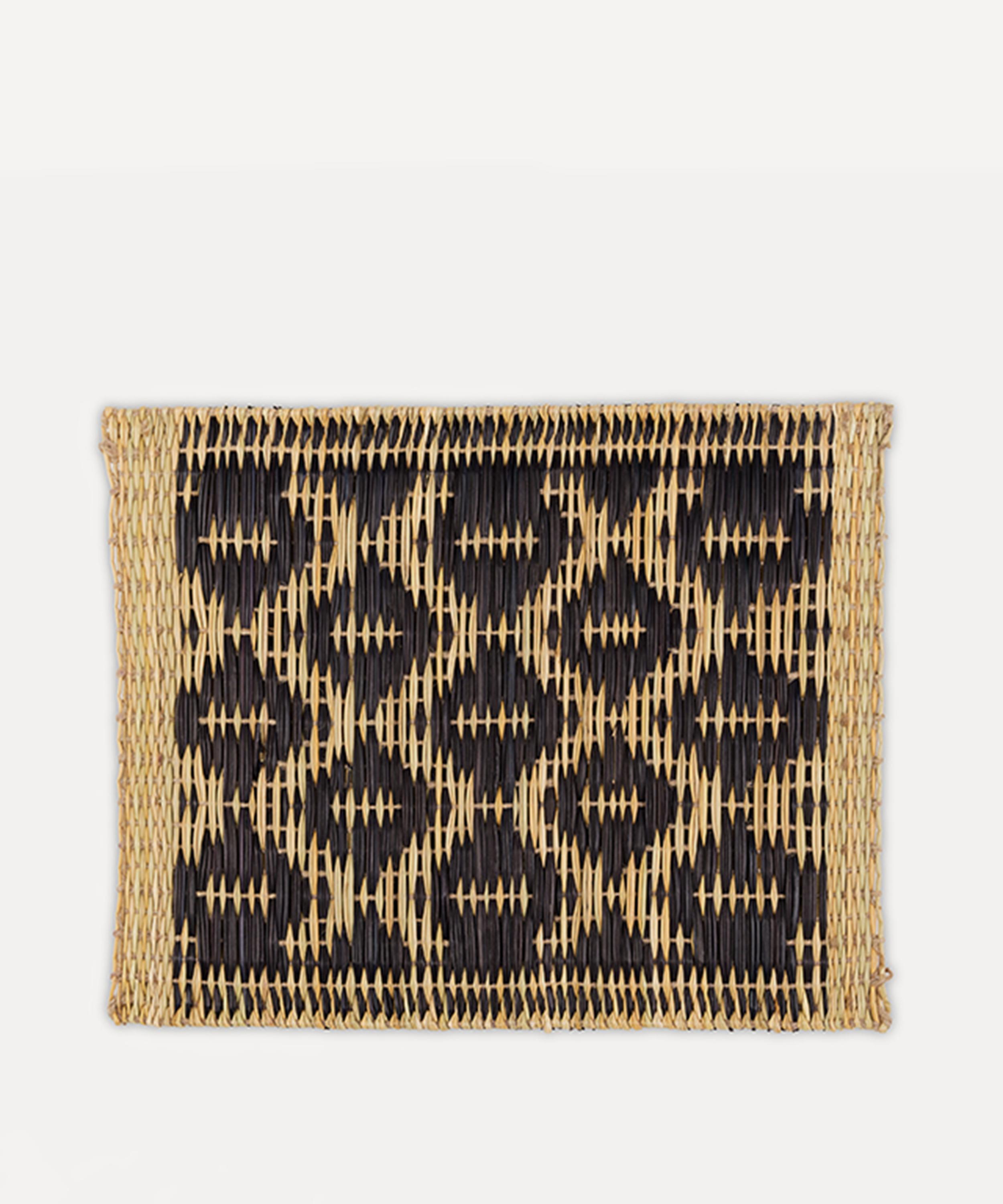 Cabana - Black Moroccan 41x33cm Wicker Placemat image number 0